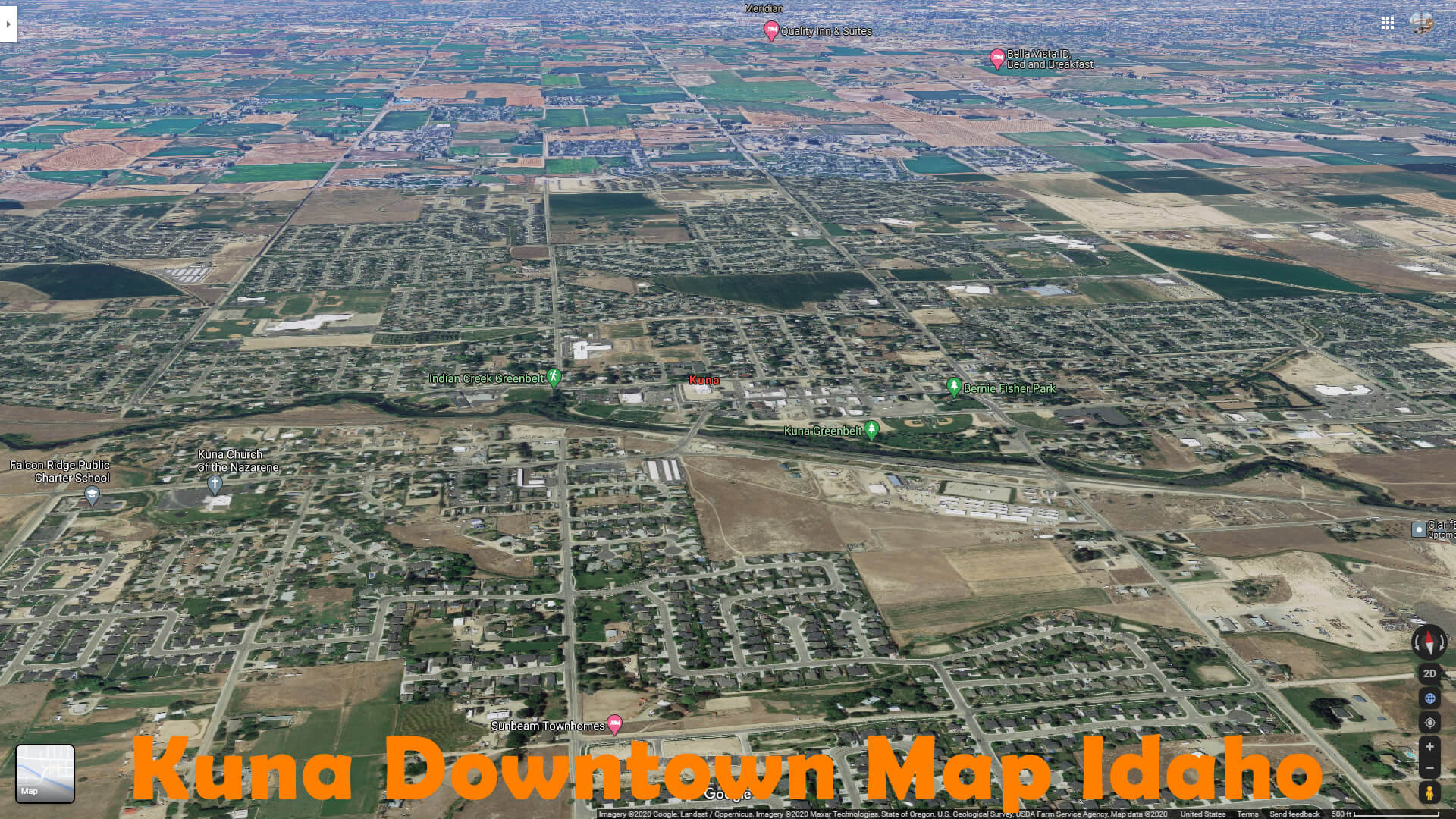 Kuna Downtown Map Idaho
